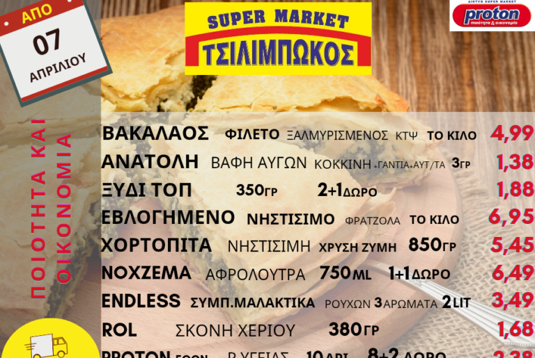 PanaitolioNews: Εβδομαδιαίες προσφορές από το Super Market Proton