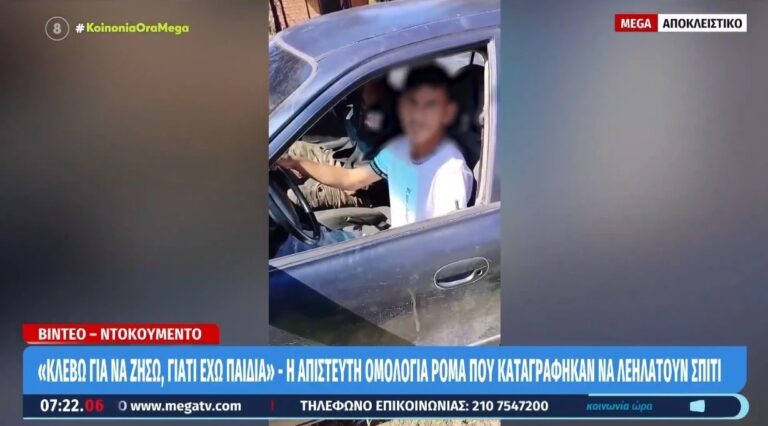 «Έχουμε παιδιά ρε μάστορα, κλέβω για να τα ζήσω», λέει Ρομά που πιάστηκε στα πράσα (video)