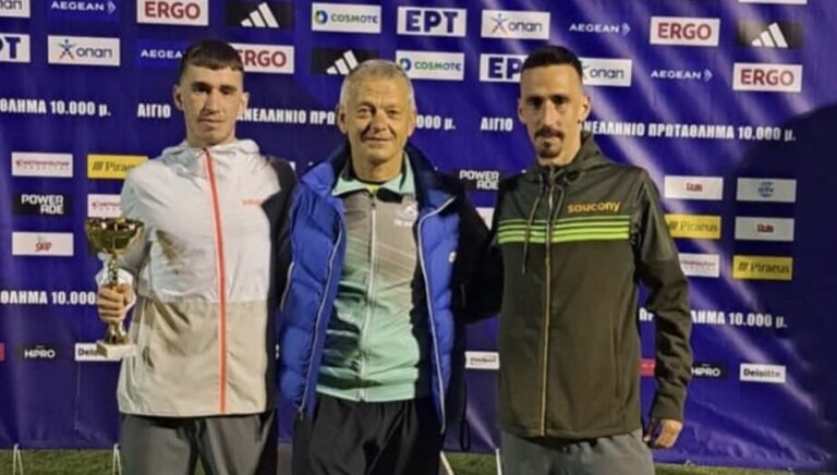 Αγρίνιο: Ο Νίκος Σταμούλης Πρωταθλητής Ελλάδας στα 10.000 μέτρα – Δεύτερος ο αδελφός του, Κώστας