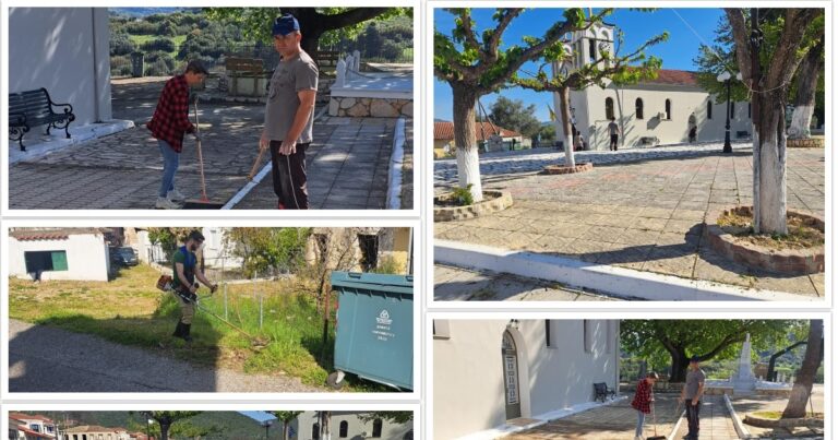 Με μπροστάρηδες το τοπικό συμβούλιο και τον Περιβαλλοντικό Σύλλογο και με συμμετοχή από εθελοντές, καθαρίζεται η Χρυσοβίτσα Ξηρομέρου.