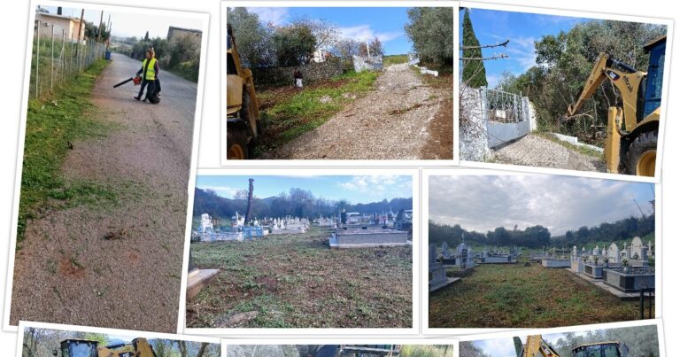 Προγραμματισμένες εργασίες καθαρισμού, κοπής χόρτων, κλαδιών και αποκατάσταση βλαβών ύδρευσης στην Τ.Κ. Μαχαιράς.