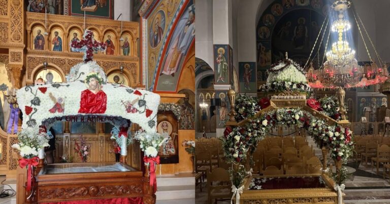 Στολίστηκαν με λουλούδια οι Επιτάφιοι(φωτο)