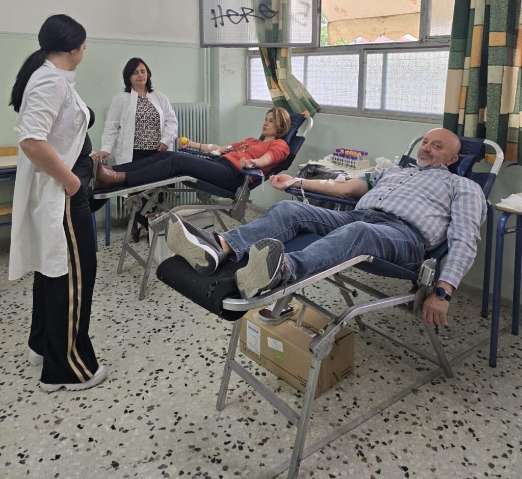 Εθελοντική Αιμοδοσία στο Εσπερινό Γυμνάσιο - Γενικό Λύκειο Αγρινίου
