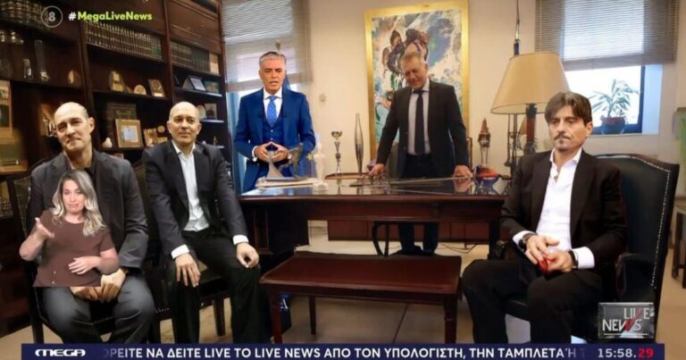 Ο Ευαγγελάτος παρουσίασε το πώς θα «έμοιαζε» μία συνάντηση Γιαννακόπουλου, Αγγελόπουλων με Βρούτση